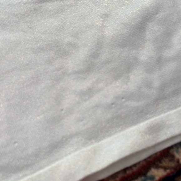 Retrofete mini Dress champagne shimmer White mirror sequins long sleeve XS READ - Picture 12 of 13